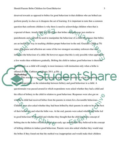 Should Parents Bribe Children for Good Behavior