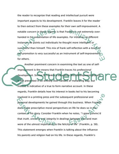 Autobiography of Benjamin Franklin