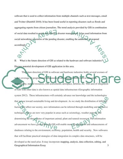 Development in the Hardware and Software Industries Tapped by GIS Applications