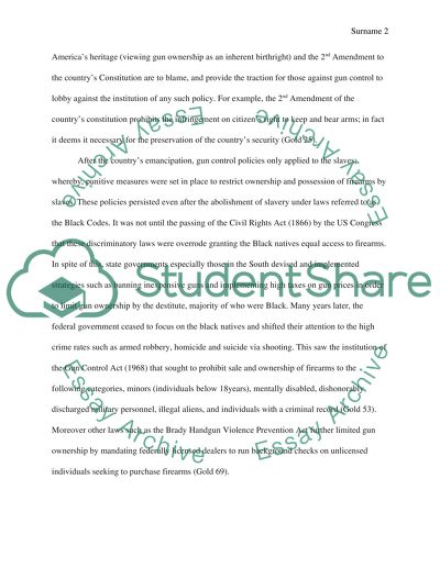 Gun Control in the USA