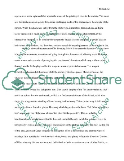 The Tempest by Shakespeare