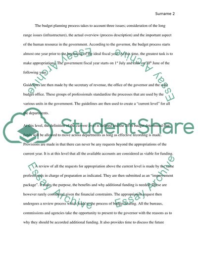 West Virginia: A Review of the Budgeting Process