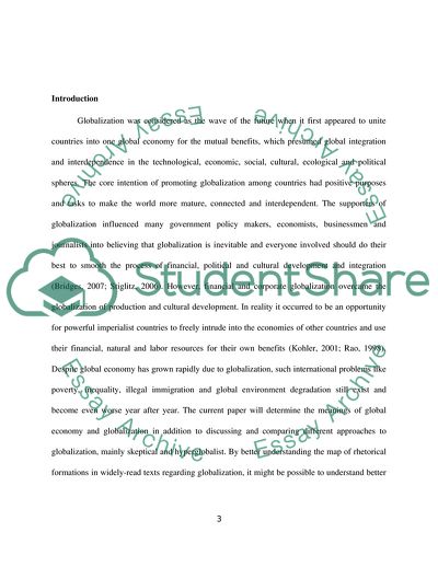 Thinkers on Globalization: Hyperglobalist and Skeptical Views