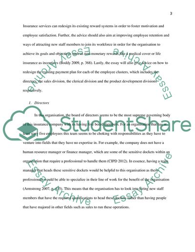 Reward Management in Heidelberg Insurance Services