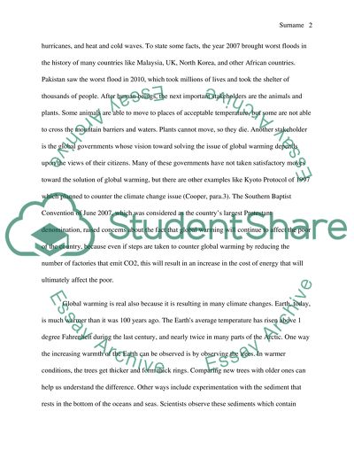 Global Warming is real