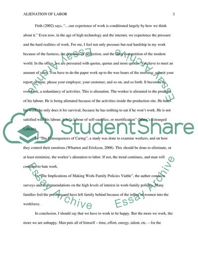 Sociology of the Work Place - Project 1