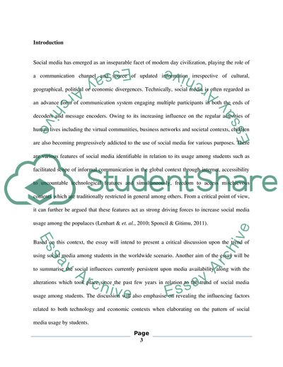 How Students Use Social Media