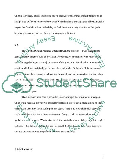 Middle Ages Magic Activities from Religious Point of View