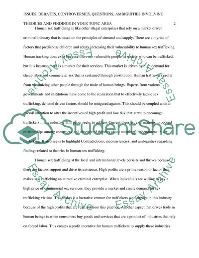 Human Sex Trafficking