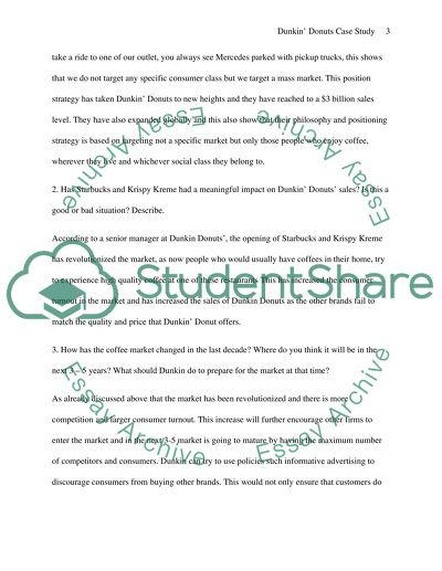 DUNKIN DONUTS CASE STUDY