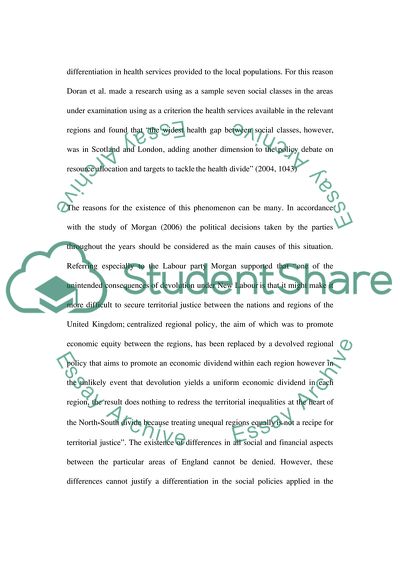 The North and South Divide in UK with the Representation of It in Brassed Off Film