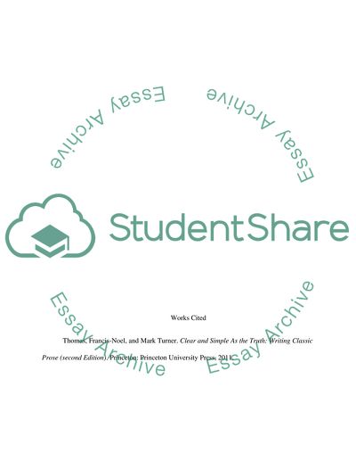 Clear and Simple as the Truth in Dressing