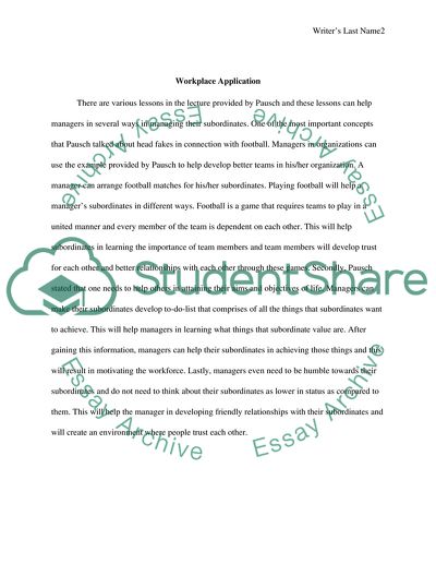 Randy Pausch Last Lecture: Achieving Your Childhood Dreams