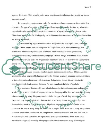 Assembly Languages and High-Level Languages