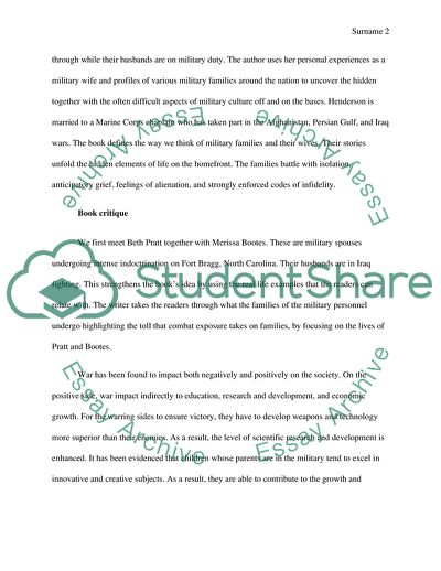 Kristin Hendersons While Theyre at War: The True Story of American Families on the Homefront