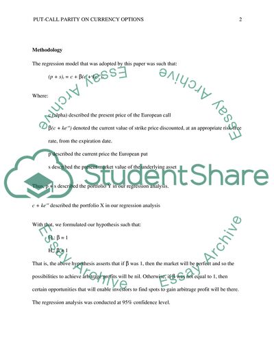 Put-Call Parity for Currency Options