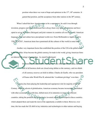 American global supremacy