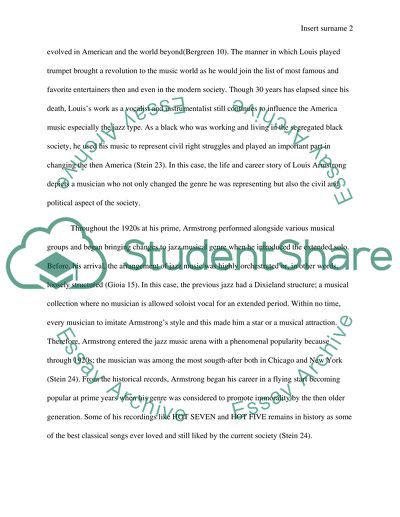 Life and Career of Louis Armstrong