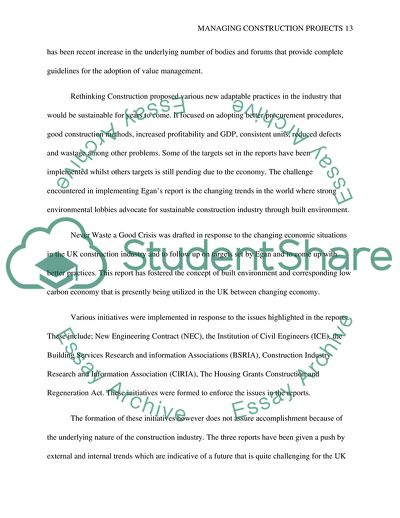 Managing Construction Projects