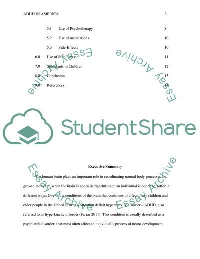 Attention Deficit Hyperactivity Disorder in Children
