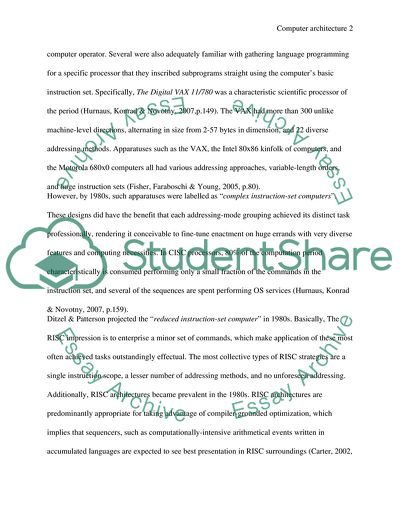 Computer Architecture in the 1970s