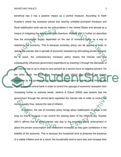 Do the Pros of Monetary Policy Outweigh the Cons