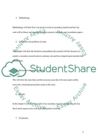 Homicide Law within England and Wales