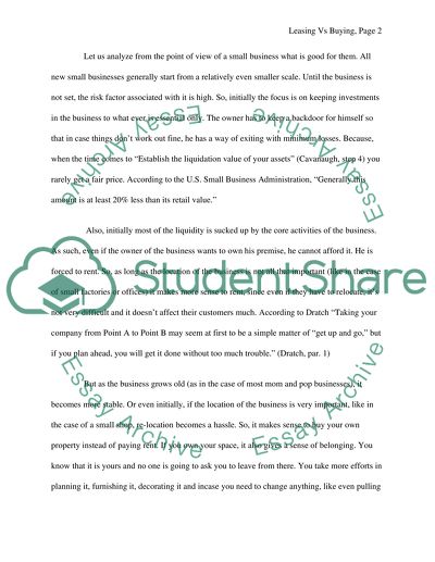 Leasing and Buying Difficulties