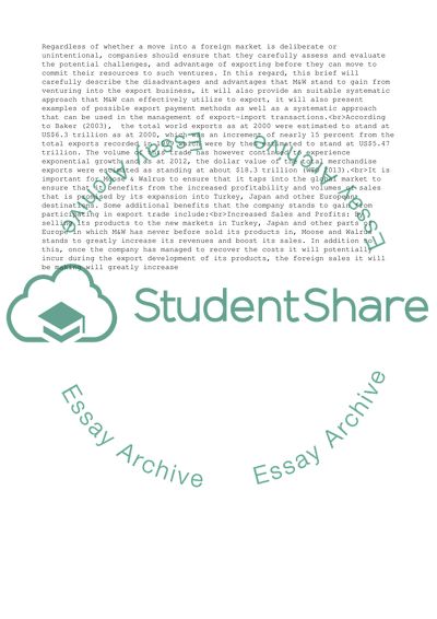 How Moose and Walrus Can Be Able to Thrive in the Competitive Global Context