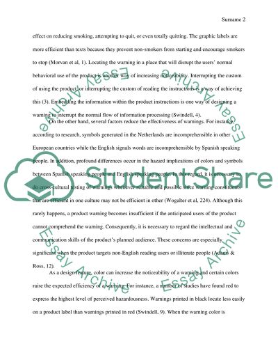 Warnings Placed on Products