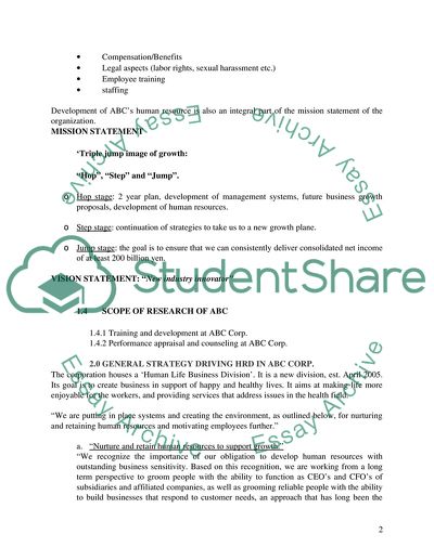 The Strategic Role of ABCs HR Department