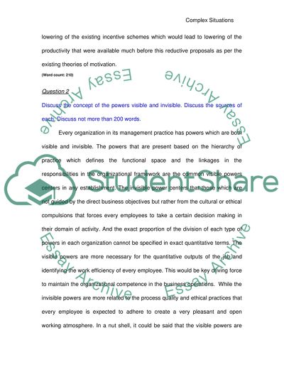 Process of Exploring Complex Situations