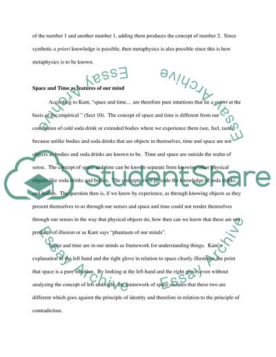 Kants Prolegomena to any Future Metaphysics