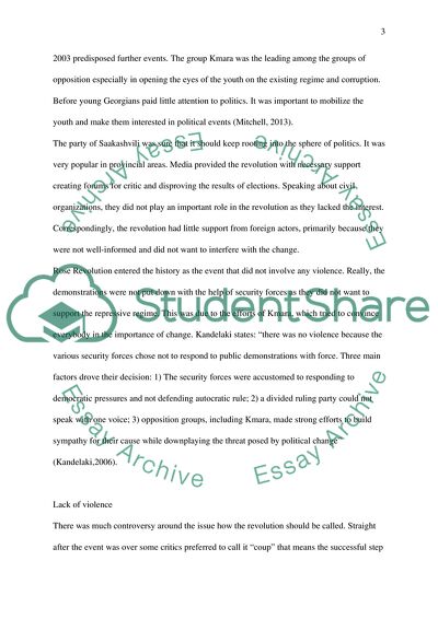 Rose Revolution in Georgia