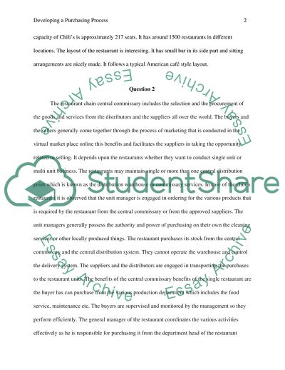 Analysis of Chilis Grill & Bar International Restaurant Chain