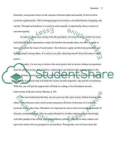 Philosophy - Social Justice