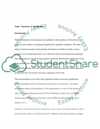 Essay about reading experience