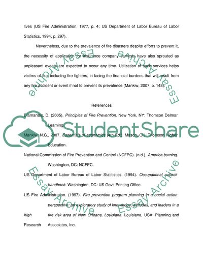 History of Fire Prevention