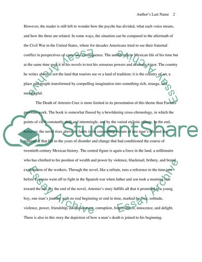 The Death of Artemio Cruz by Carlos Fuentes