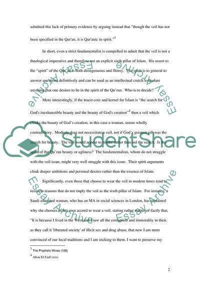 Wearing the Veil in Islam