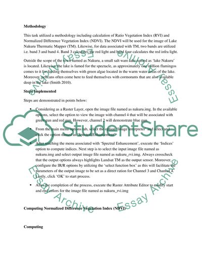 Remote Sensing and Image Processing