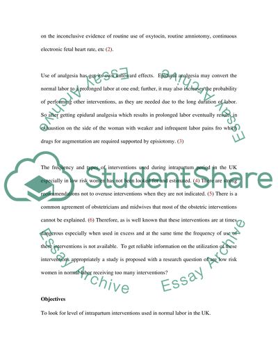 Normal Labour and Interventions