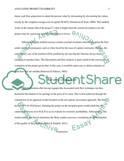 Analyzing Project Feasibility