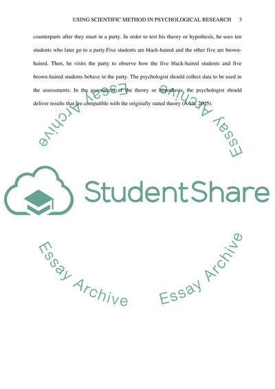 What is the scientific method and how is it used to guide psychological research