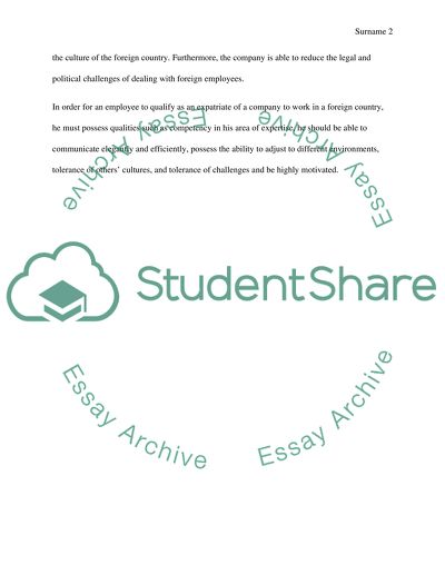 Managing Human Resources Globally