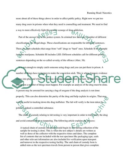 Narcotic Drugs and Crime in the USA