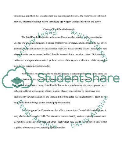 The Meaning of Fatal Familia Insomnia