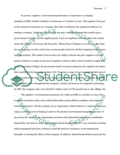 Environmental Auditing and Management Systems