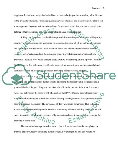 Modern Ethical Theory or Pragmatism ( choose one)