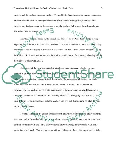 What challenges do the educational philosophies of Paulo Freire and Waldorf schools pose